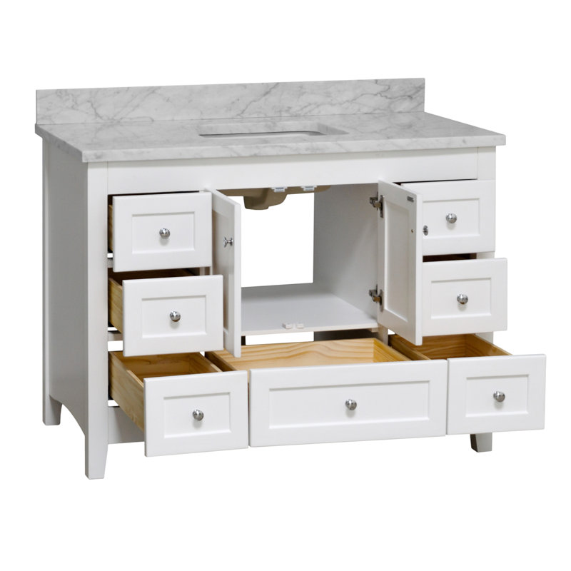 Birch Lane™ Fresno 48'' Single Bathroom Vanity with Top & Reviews Wayfair